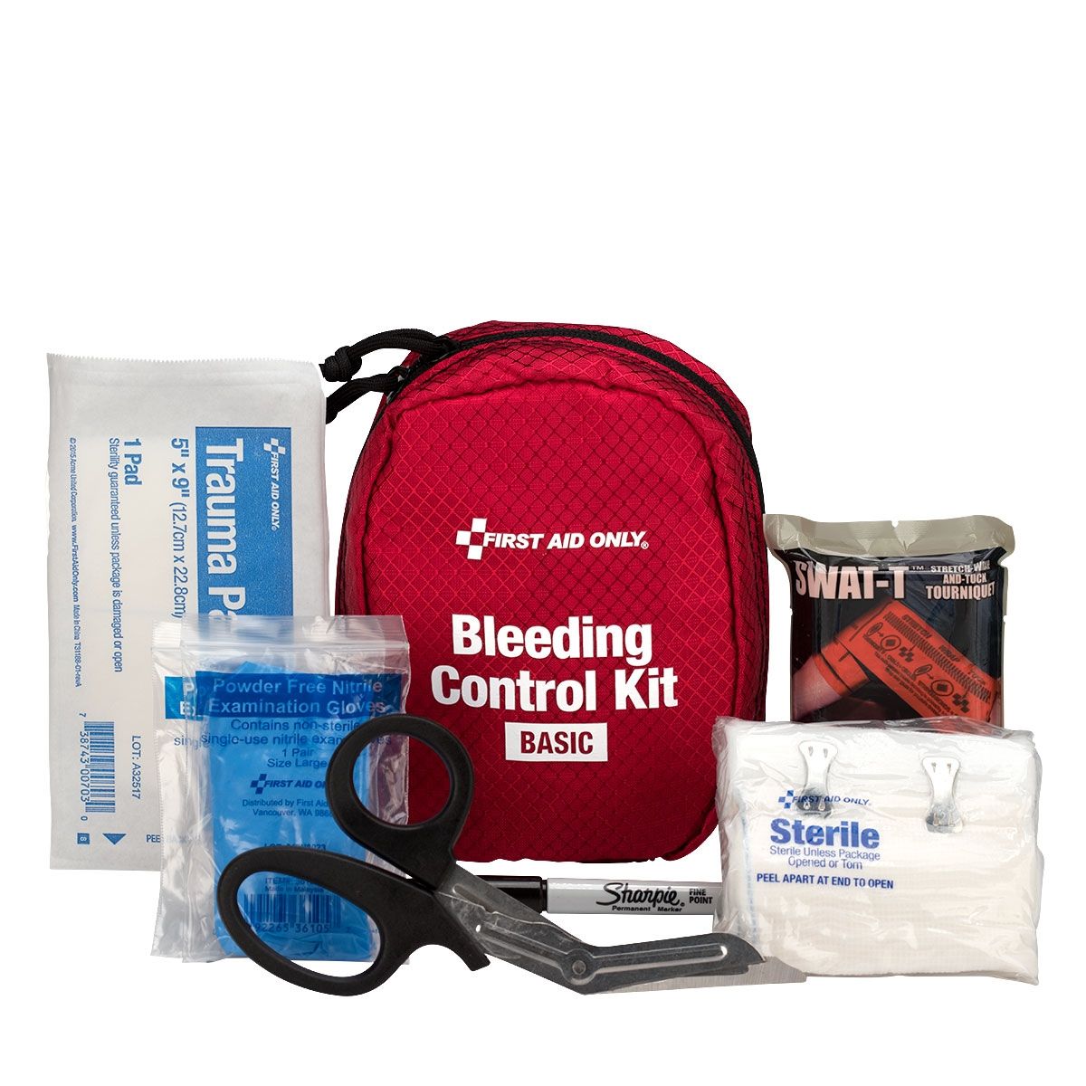 First Aid Only Bleeding Control Kit, Basic 91061 First Aid Only Bleeding Control Kit, Basic 91061